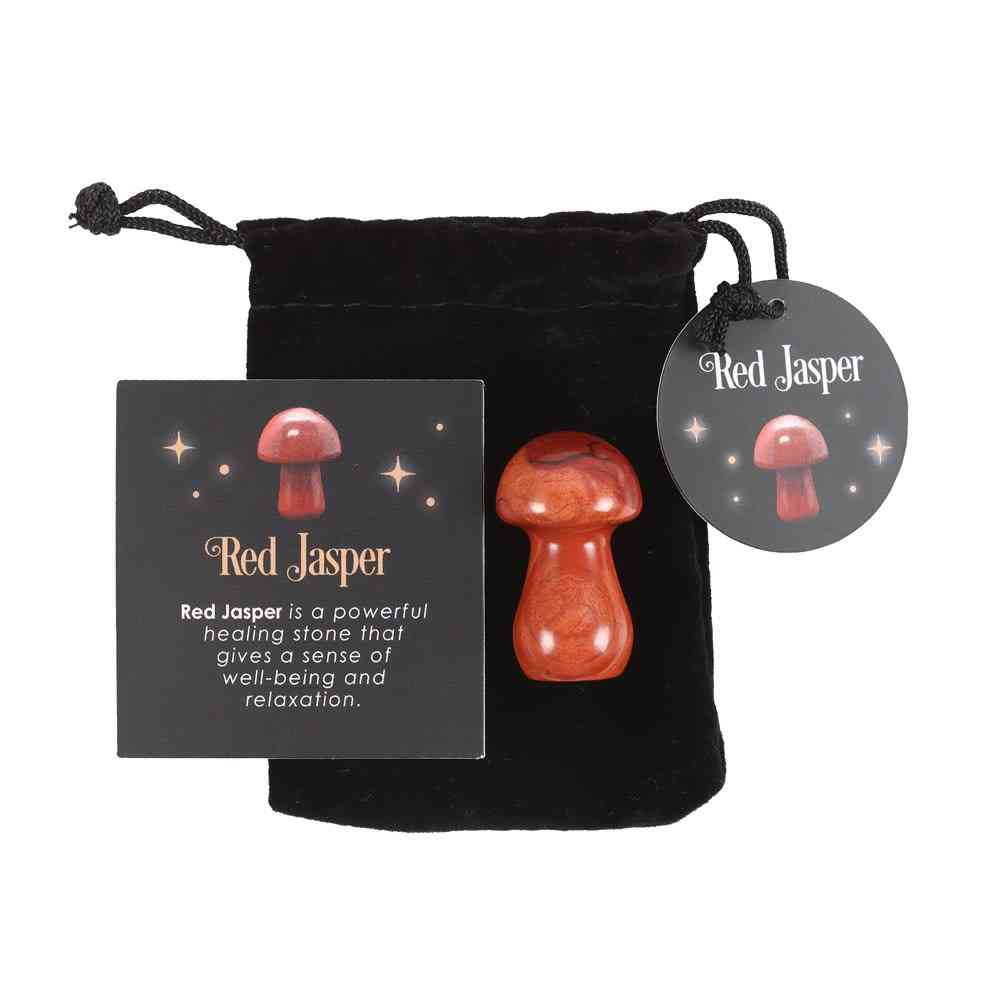 Something Different - Magical Red Jasper Crystal Mushroom Crystal - Multicolours